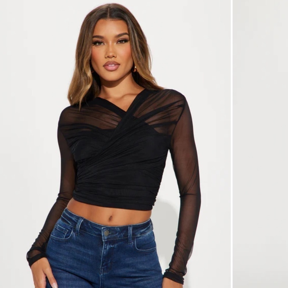 Fashion Nova Expensive Taste Mesh Top